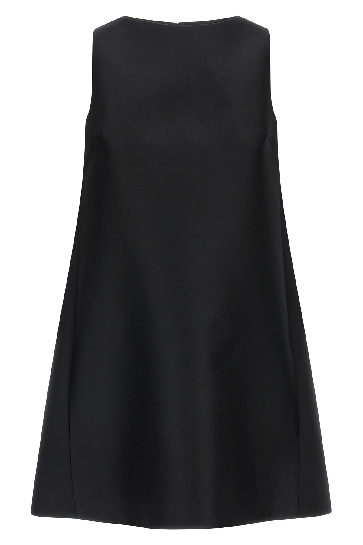 the flared balenciaga dress defines an essential silhouette through rigorous geo