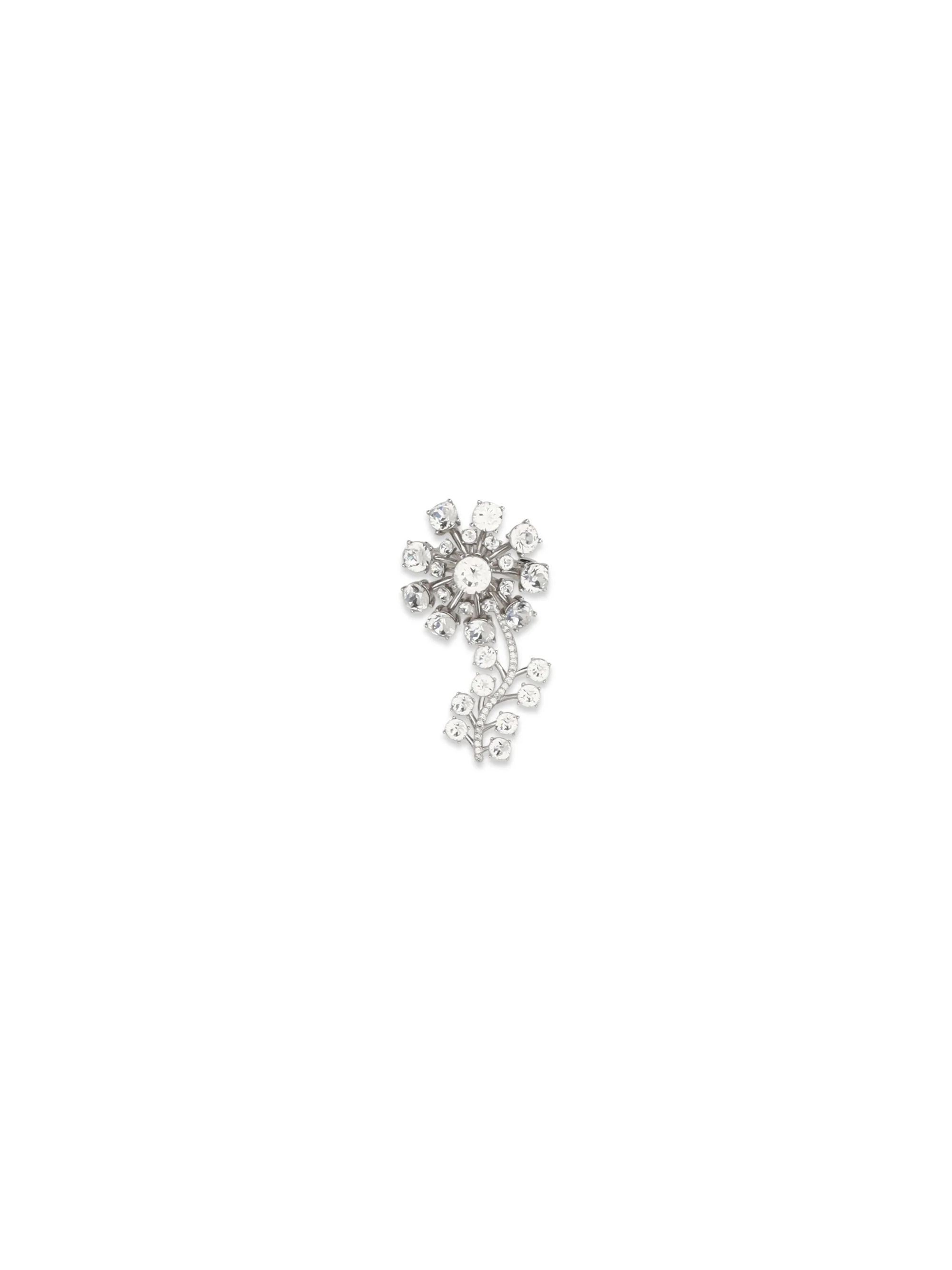SELF-PORTRAIT OS crystal flower brooch