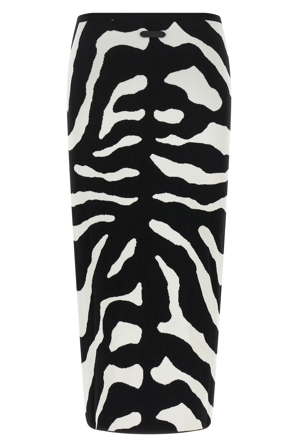 MOSCHINO 38 the moschino midi skirt defines a bold aesthetic through a tight and precise sil
