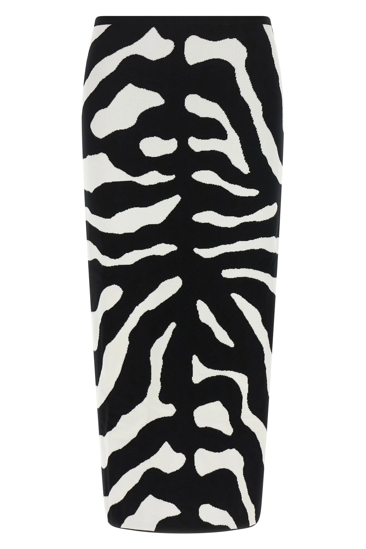 MOSCHINO 38 the moschino midi skirt defines a bold aesthetic through a tight and precise sil