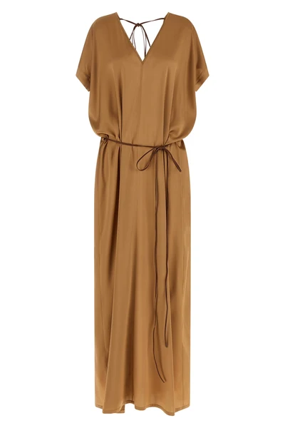 long riky silk satin dress