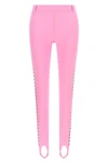 moschino leggings stand out for a construction that blends sporty aesthetics and
