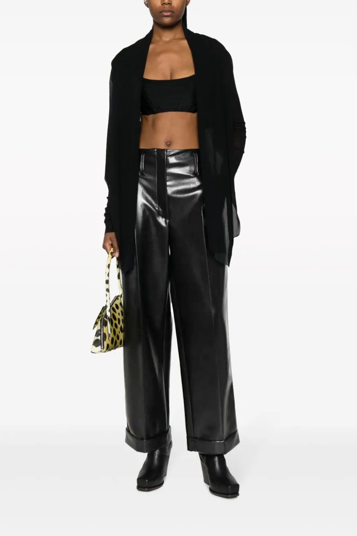 PHILOSOPHY 40 faux leather trousers