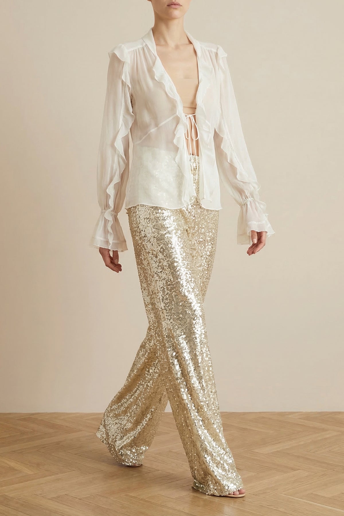 ALBERTA FERRETTI 38 fabric pants