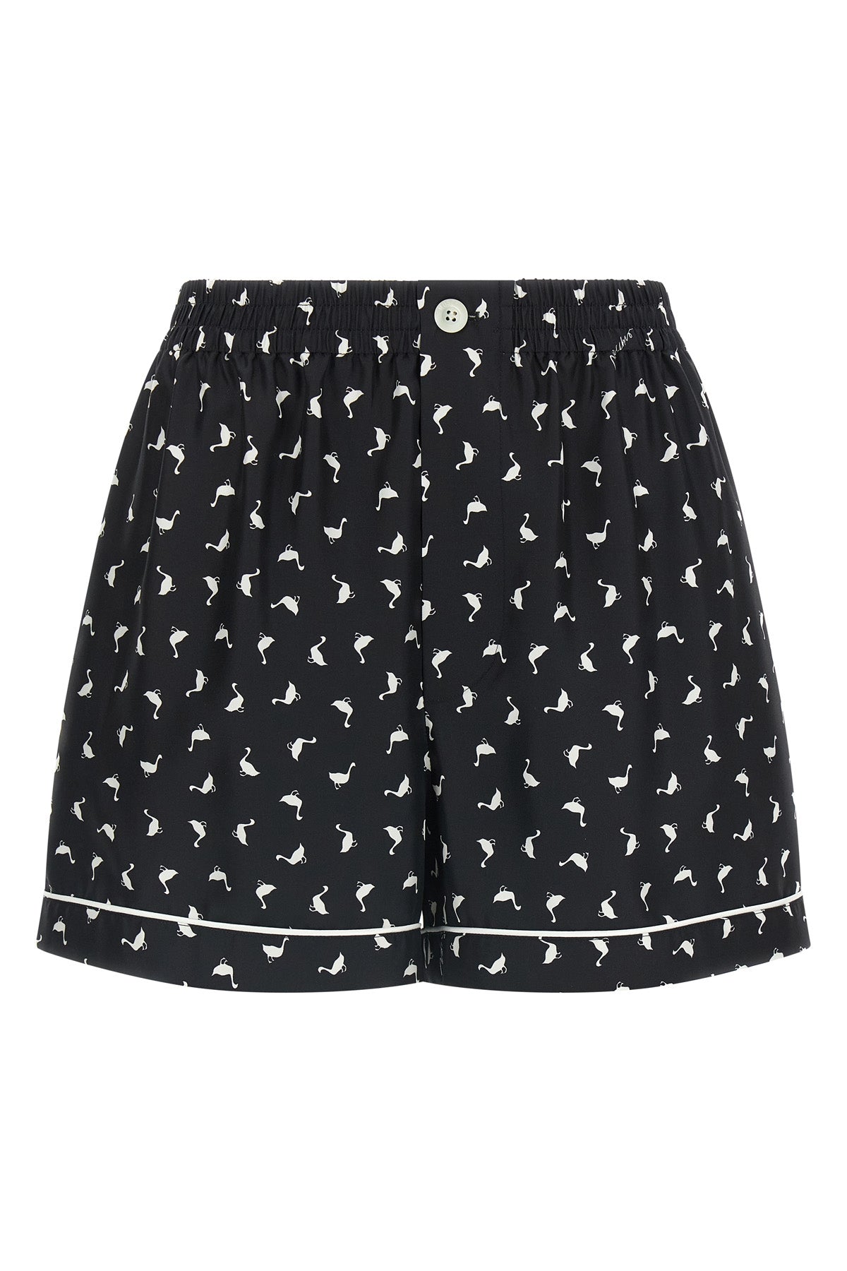 silk twill shorts