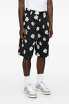 cotton satin bermuda shorts
