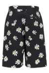 cotton satin bermuda shorts