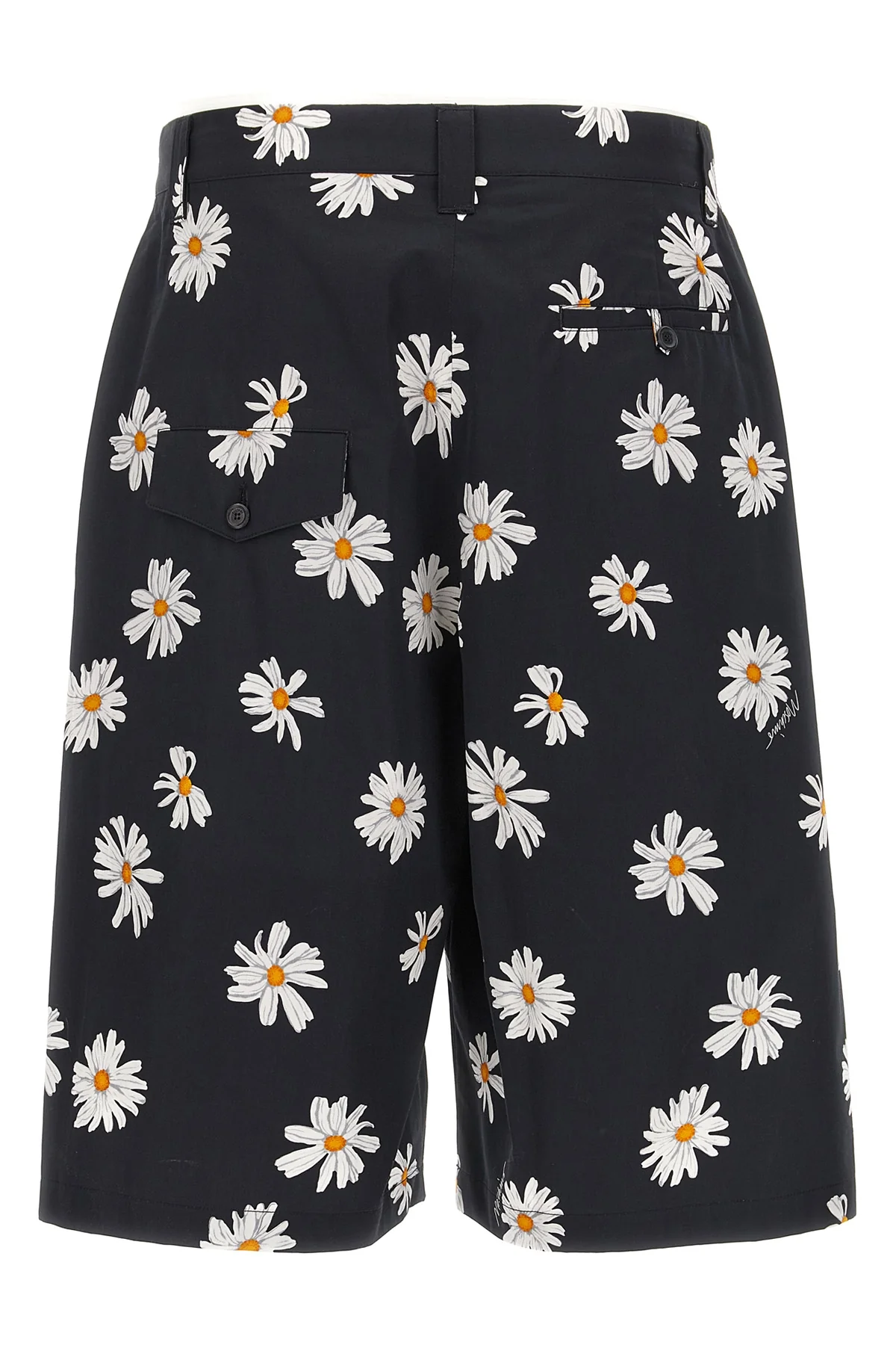 cotton satin bermuda shorts