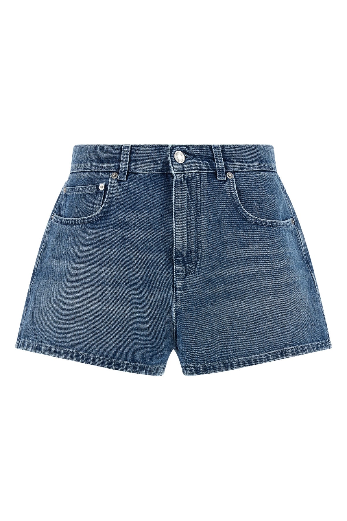 MOSCHINO 38 stone-washed cotton denim shorts