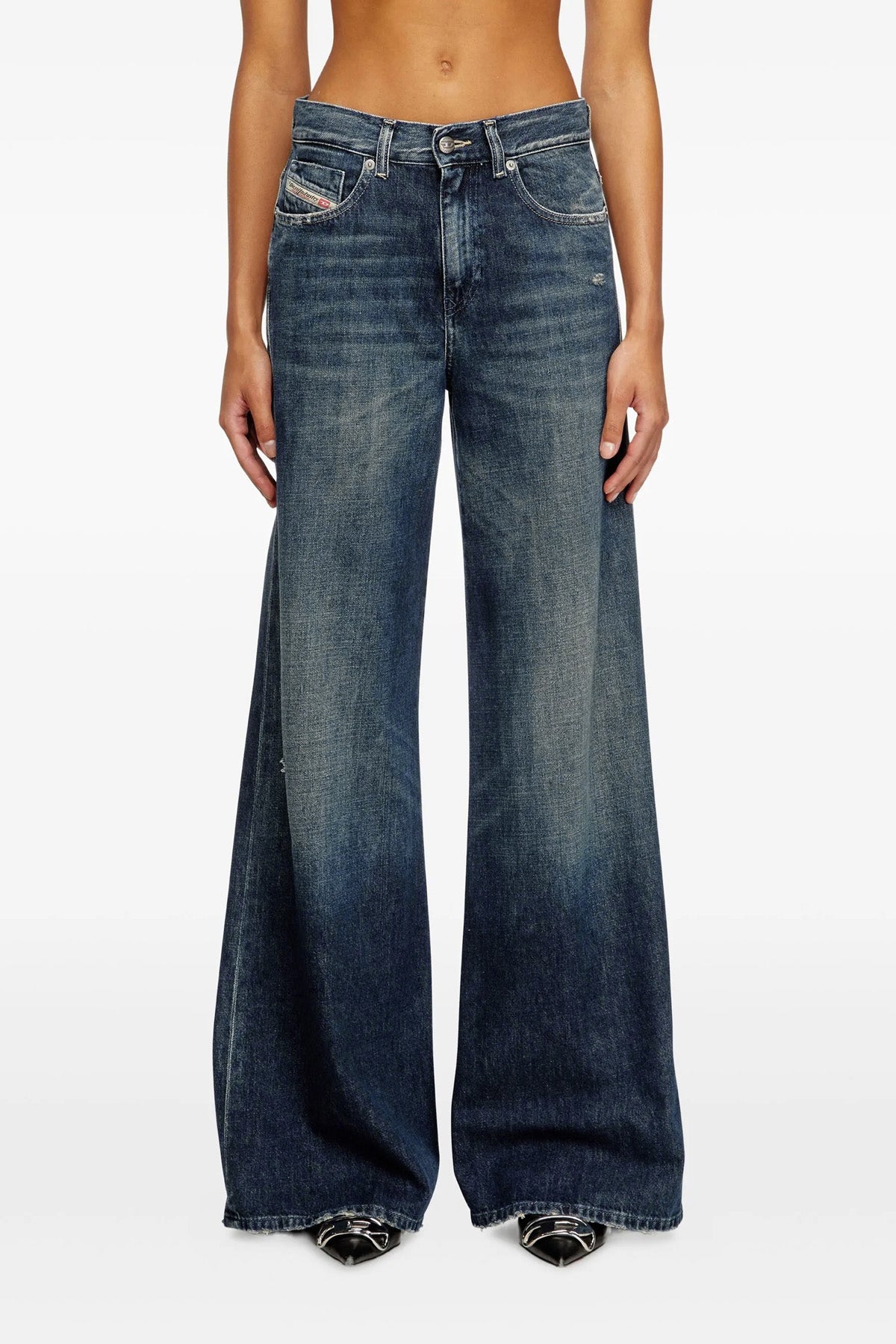 DIESEL 23 d-akemi cotton denim jeans