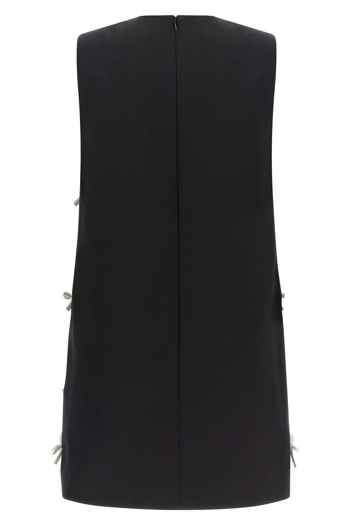 moschinos mini dress redefines the trapezoid silhouette through a sartorial con