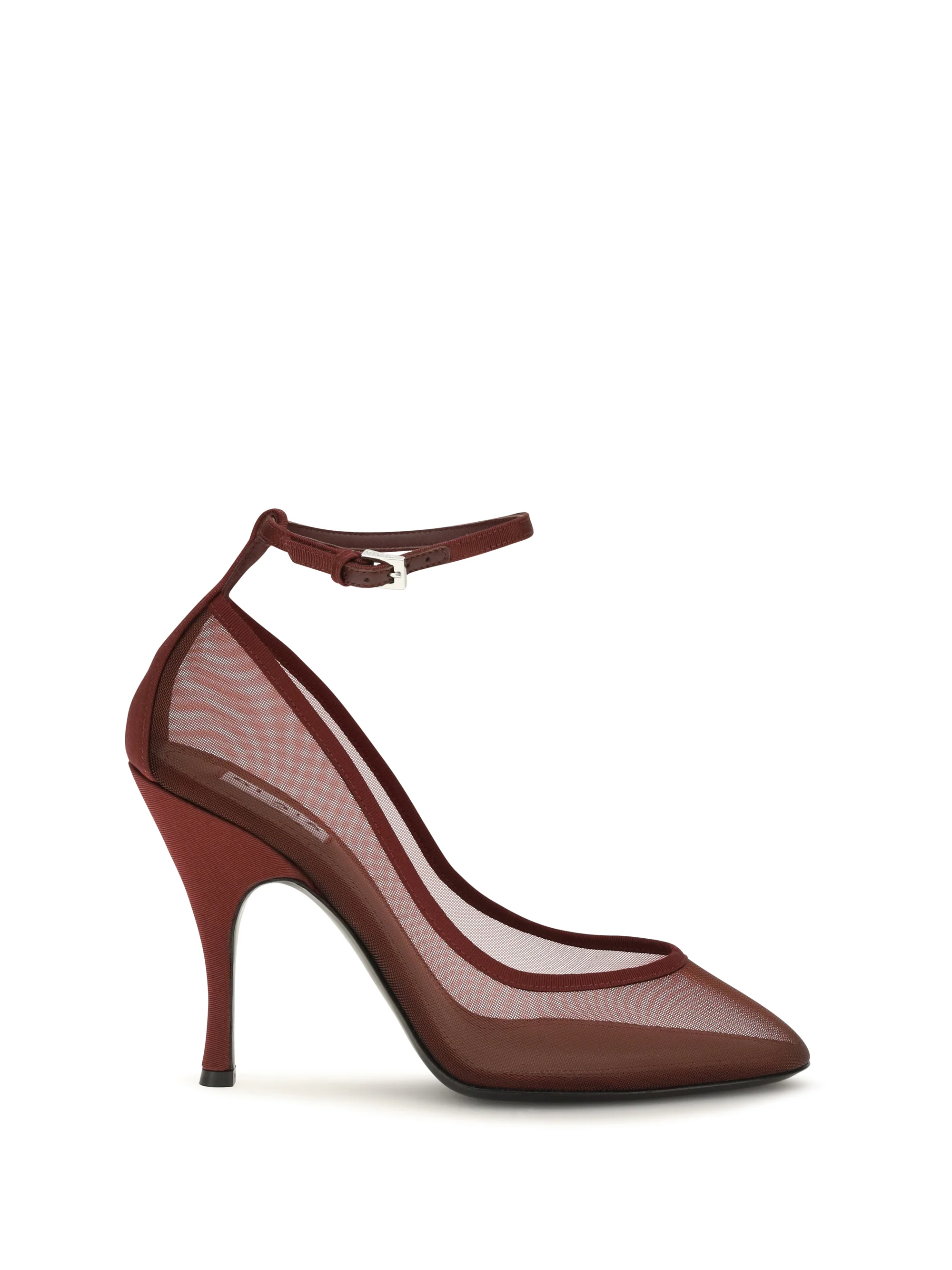 ALAIA 36 nude mesh pumps