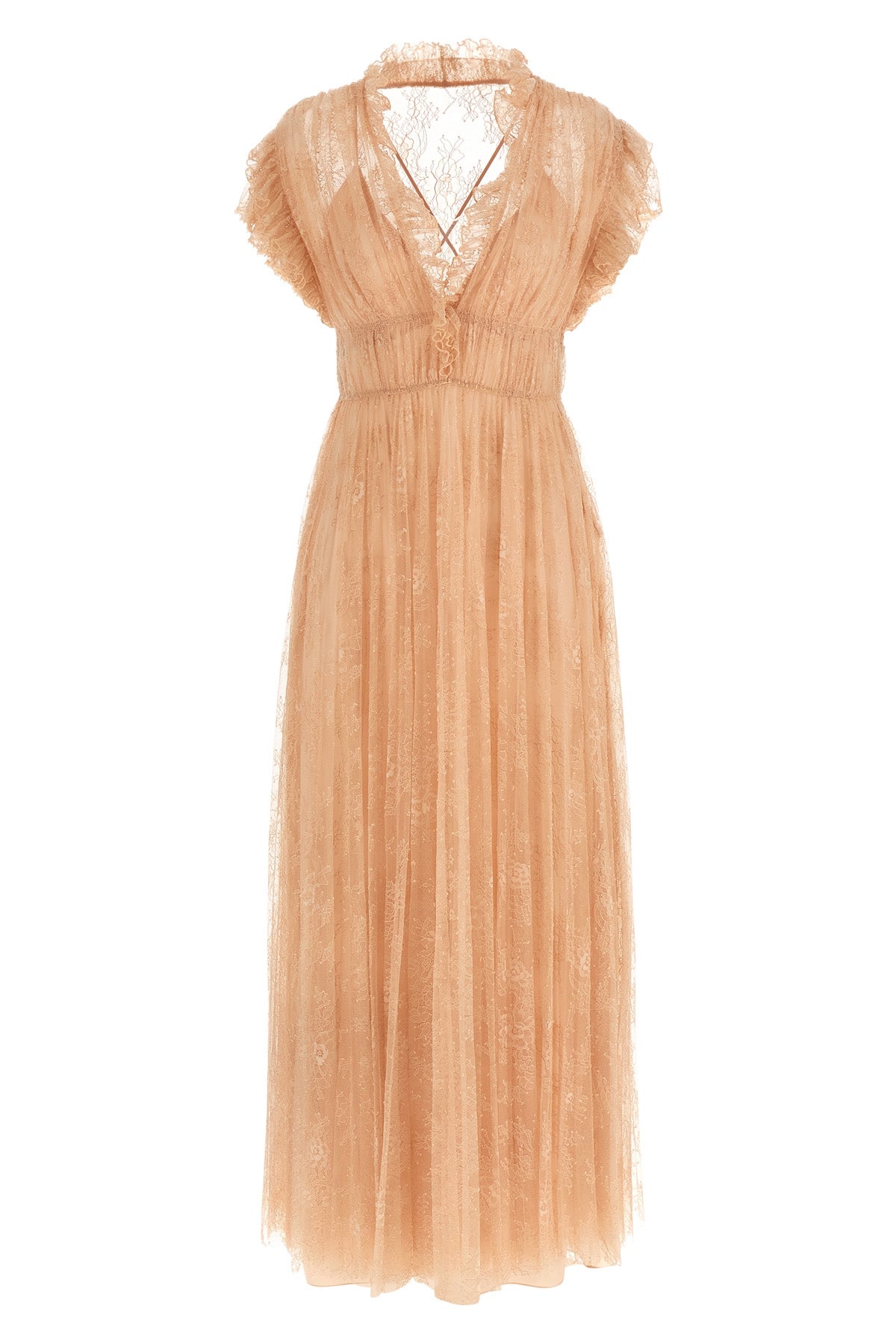 ALBERTA FERRETTI 40 long lace dress