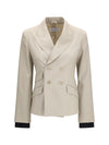 placido double-breasted blazer in wool, mohair, and silk