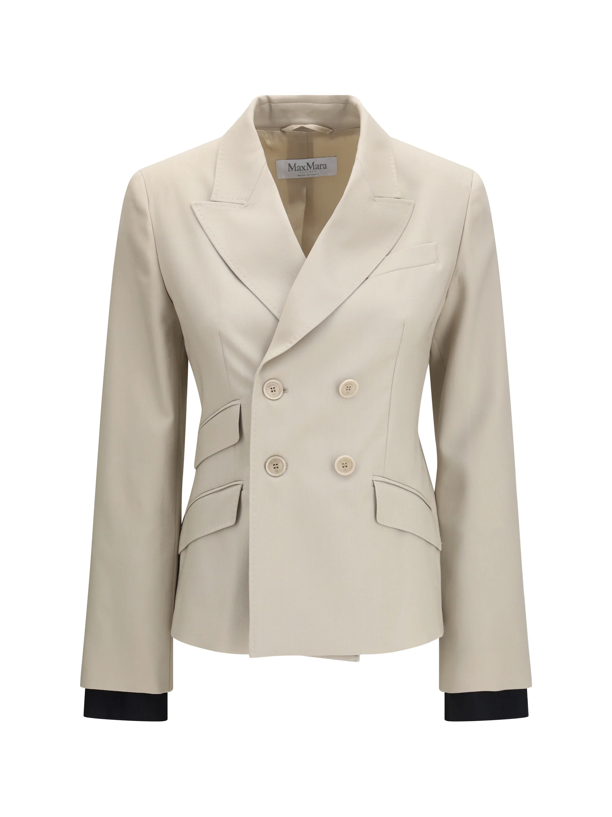 placido double-breasted blazer in wool, mohair, and silk