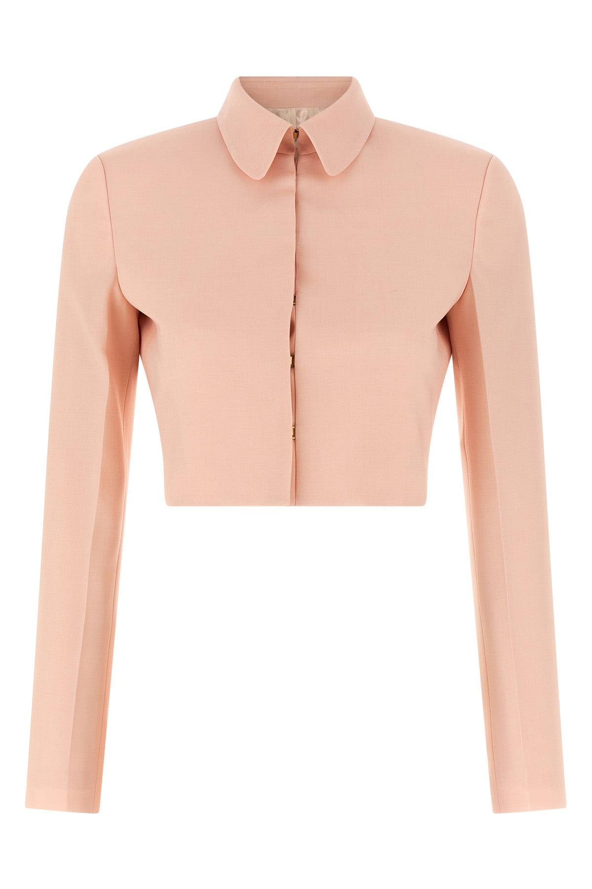 ALBERTA FERRETTI 38 tropical wool bolero blazer