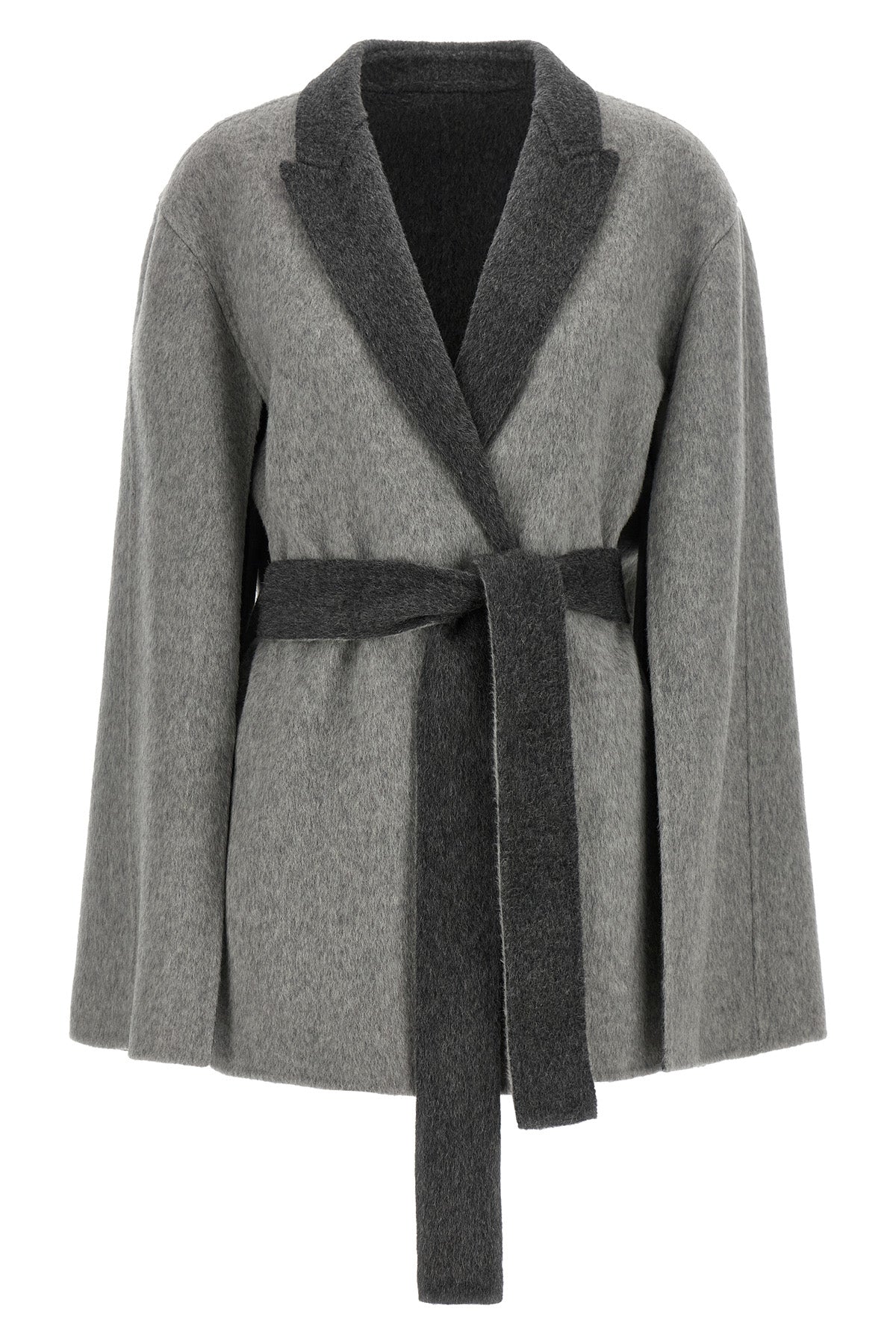 ALBERTA FERRETTI 40 the alberta ferretti cape cardigan redefines the volumes of the outerwear throug
