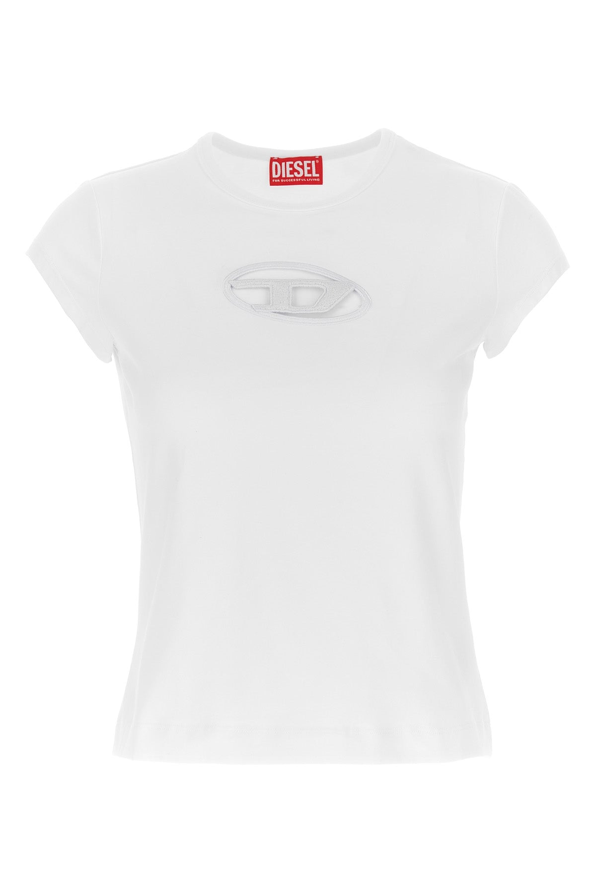 DIESEL L t-angie crewneck t-shirt in stretch cotton