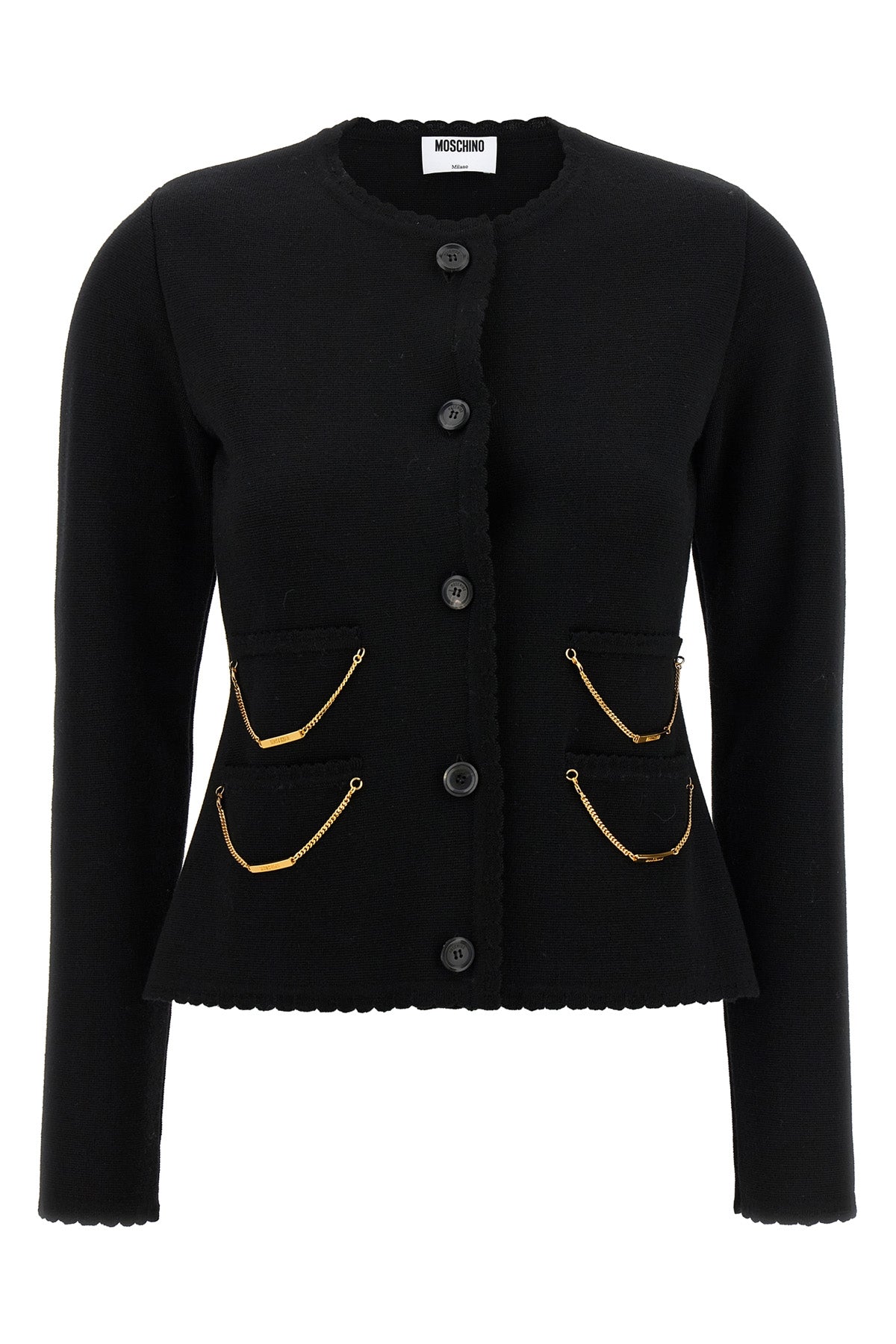 MOSCHINO 42 fine merino wool cardigan