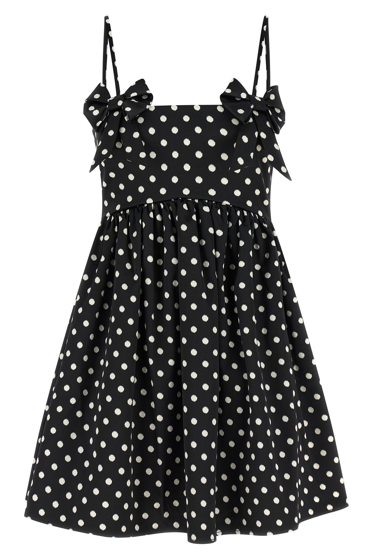 GANNI 34 all over silk-effect silk-effect fabric mini dress
