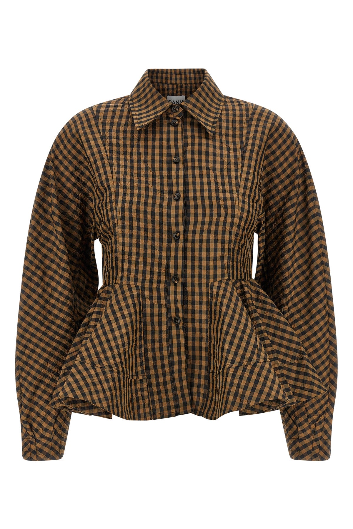 GANNI 36 taffetà blouse