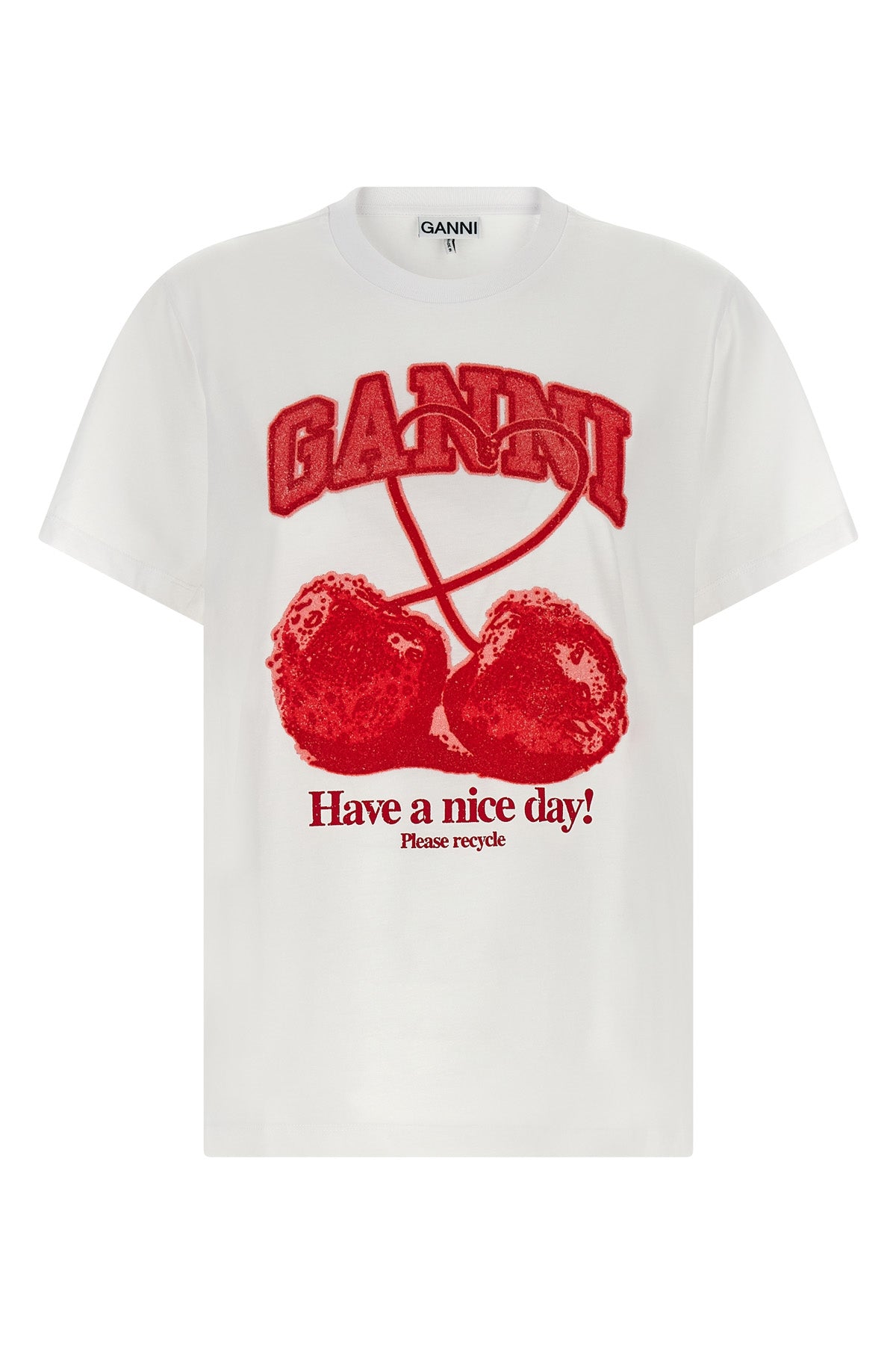 GANNI L cotton jersey t-shirt