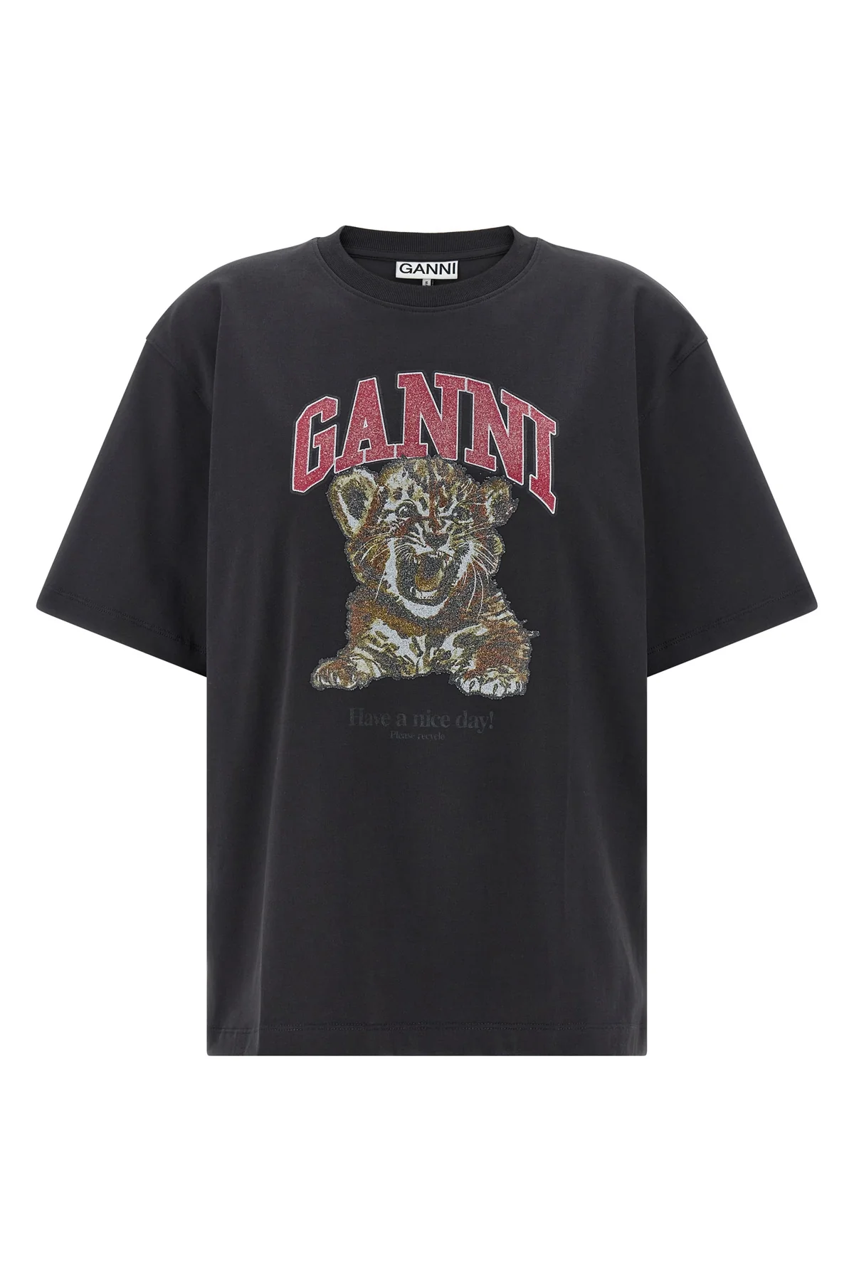GANNI L cotton jersey t-shirt