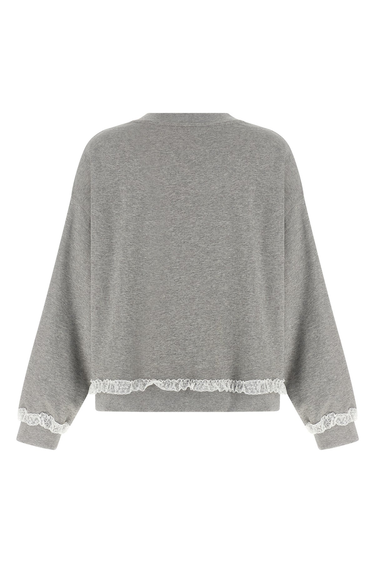 GANNI L isoli mélange cotton sweatshirt