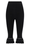 knitted ribbed stretch cotton cotton crochet pants