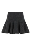 the mini skirt ganni in pinstriped flannel is built