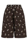 gannis check flower bermuda shorts present a masterful balance between sartor