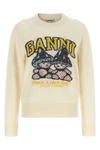 the ganni crewneck sweater defines a contemporary aesthetic through an essential