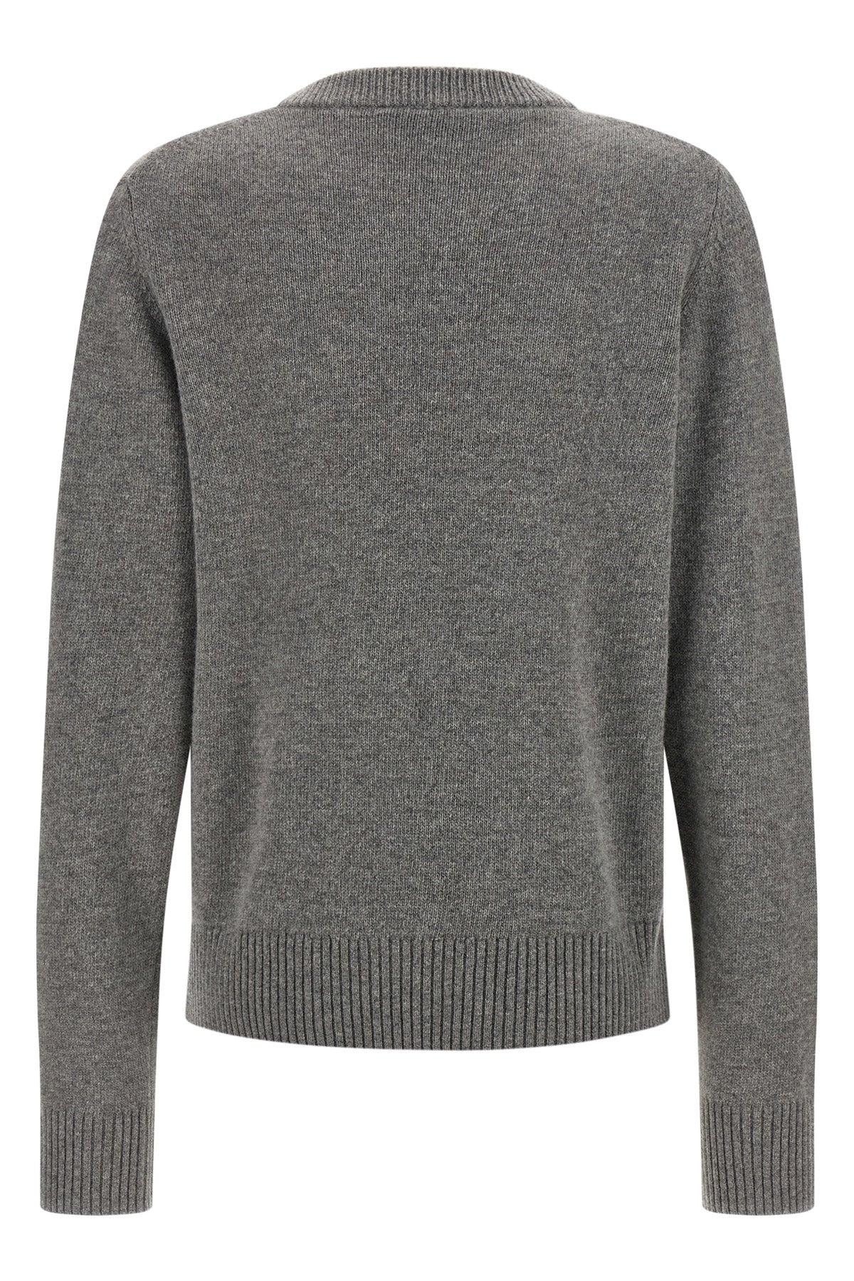 GANNI L the ganni crew neck sweater stands out for its compact knitting in a versatile m