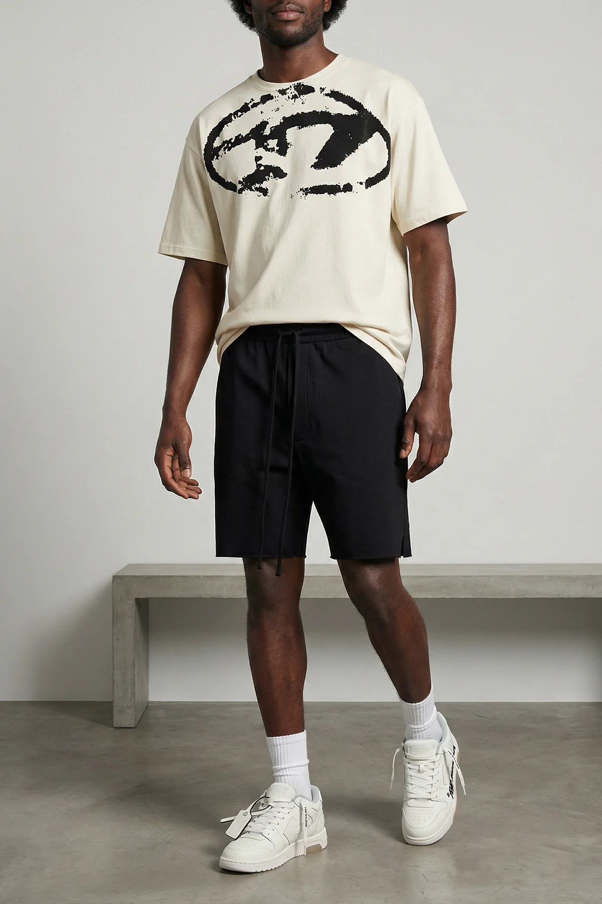 DIESEL L t-boxt-n14 cotton jersey t-shirt