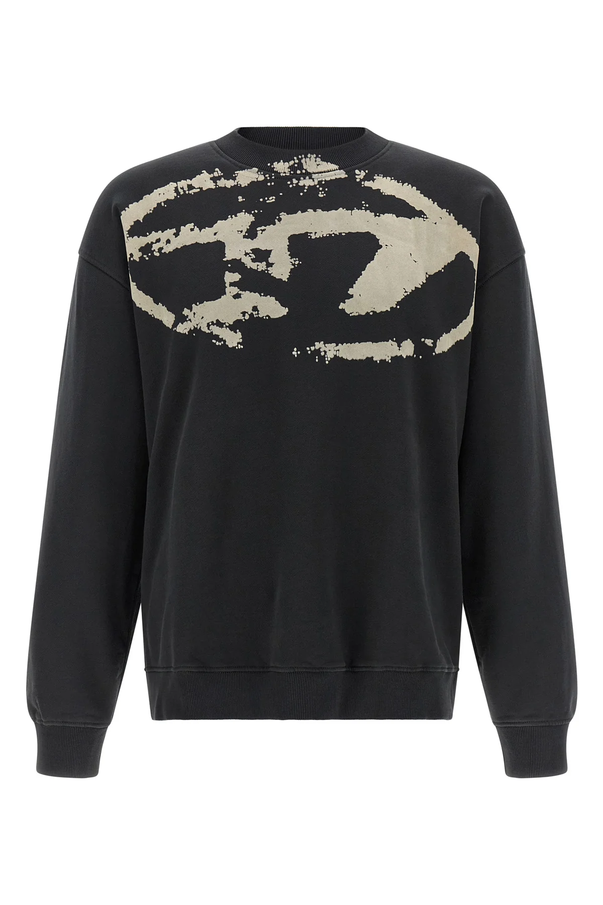 DIESEL L s-boxt-n5 sweatshirt in unbrushed cotton fleece