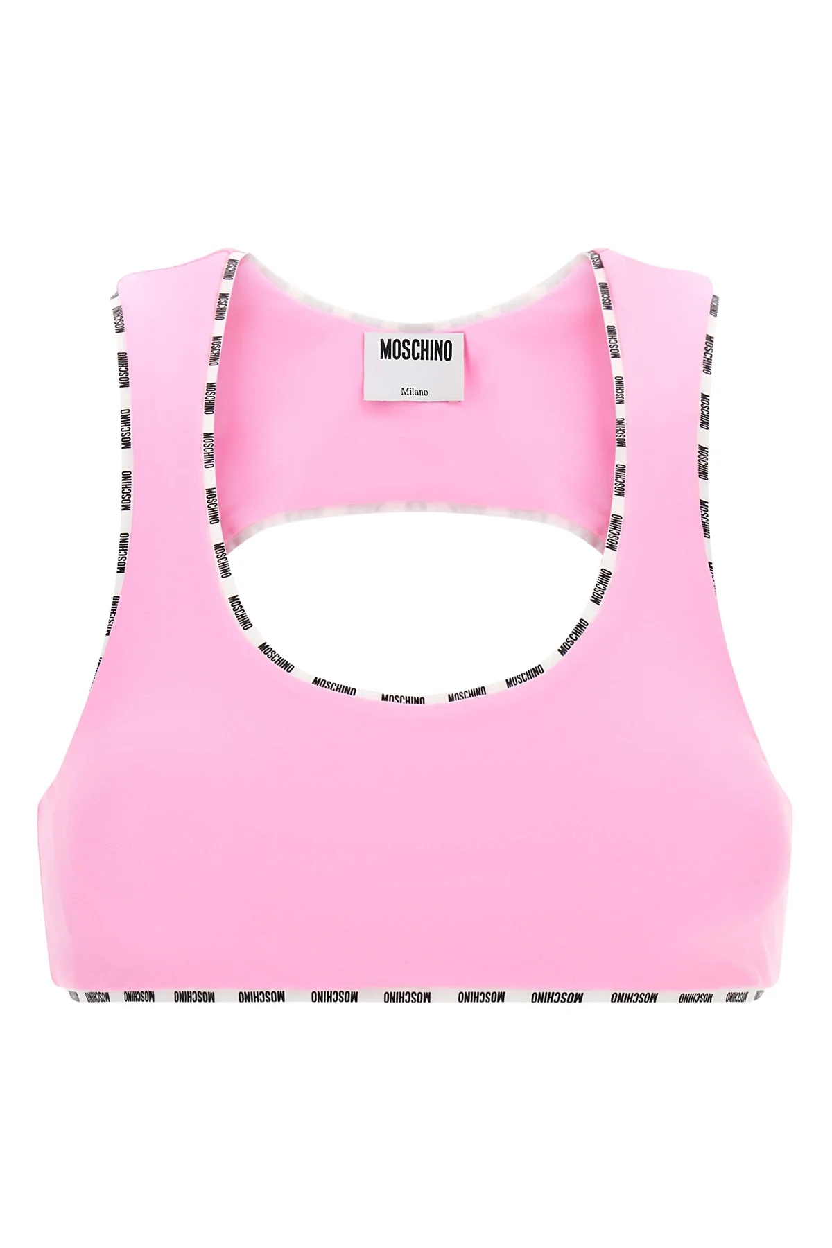 MOSCHINO 40 the moschino sporty top defines a tight fit through an essential and dynamic c