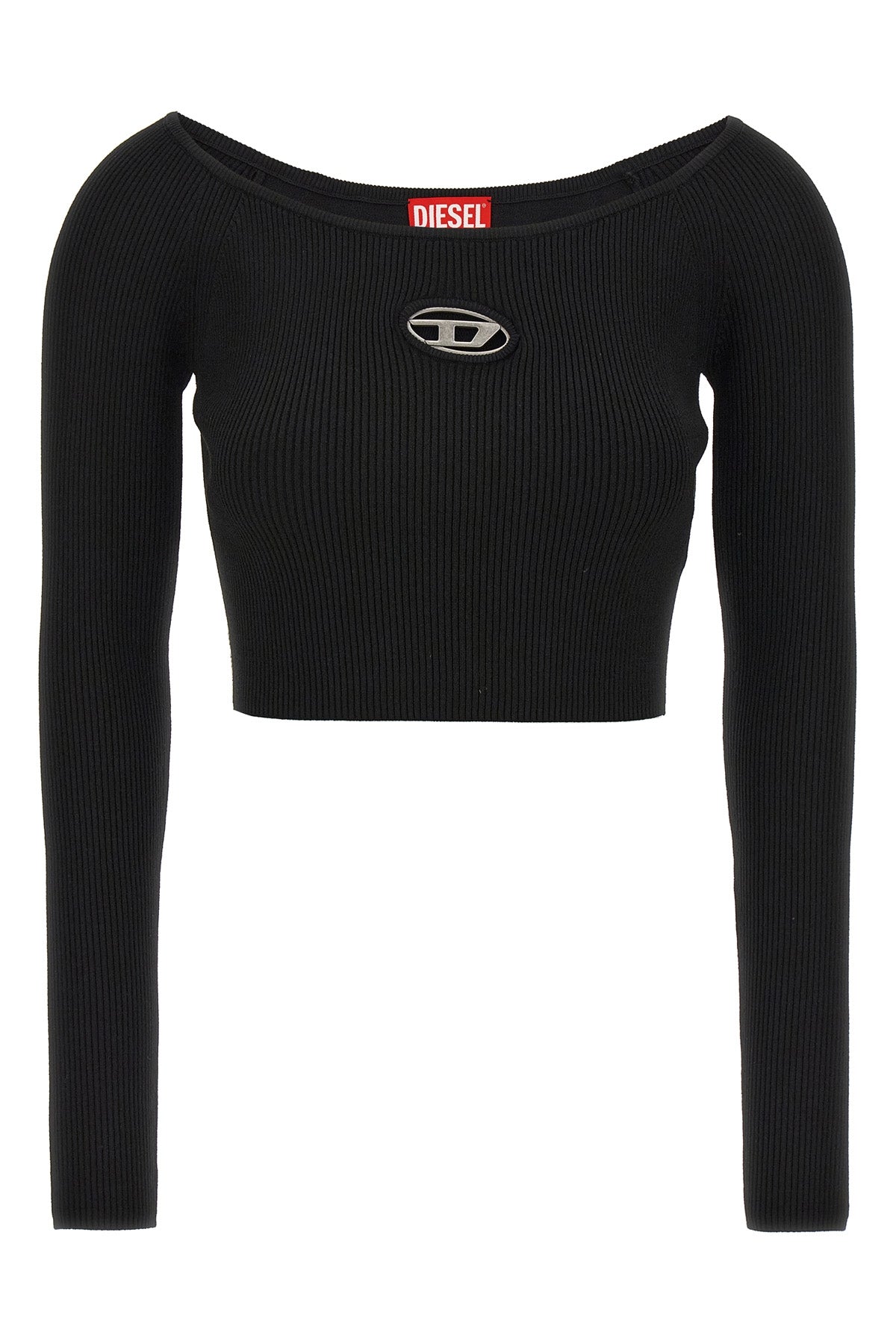 DIESEL M m-vera-ls jersey in stretch ribbed fabric