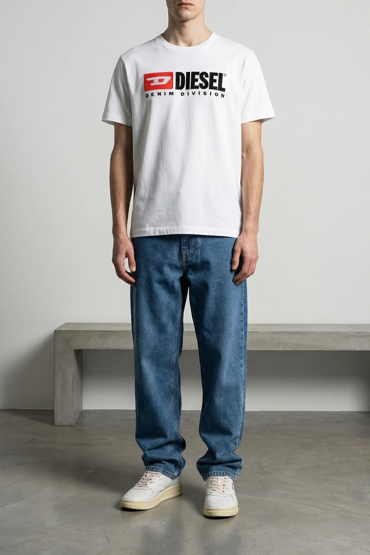 DIESEL L t-boxt-div cotton jersey t-shirt
