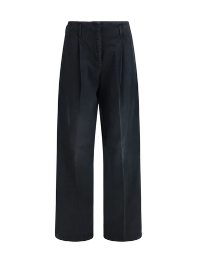 cotton denim pants