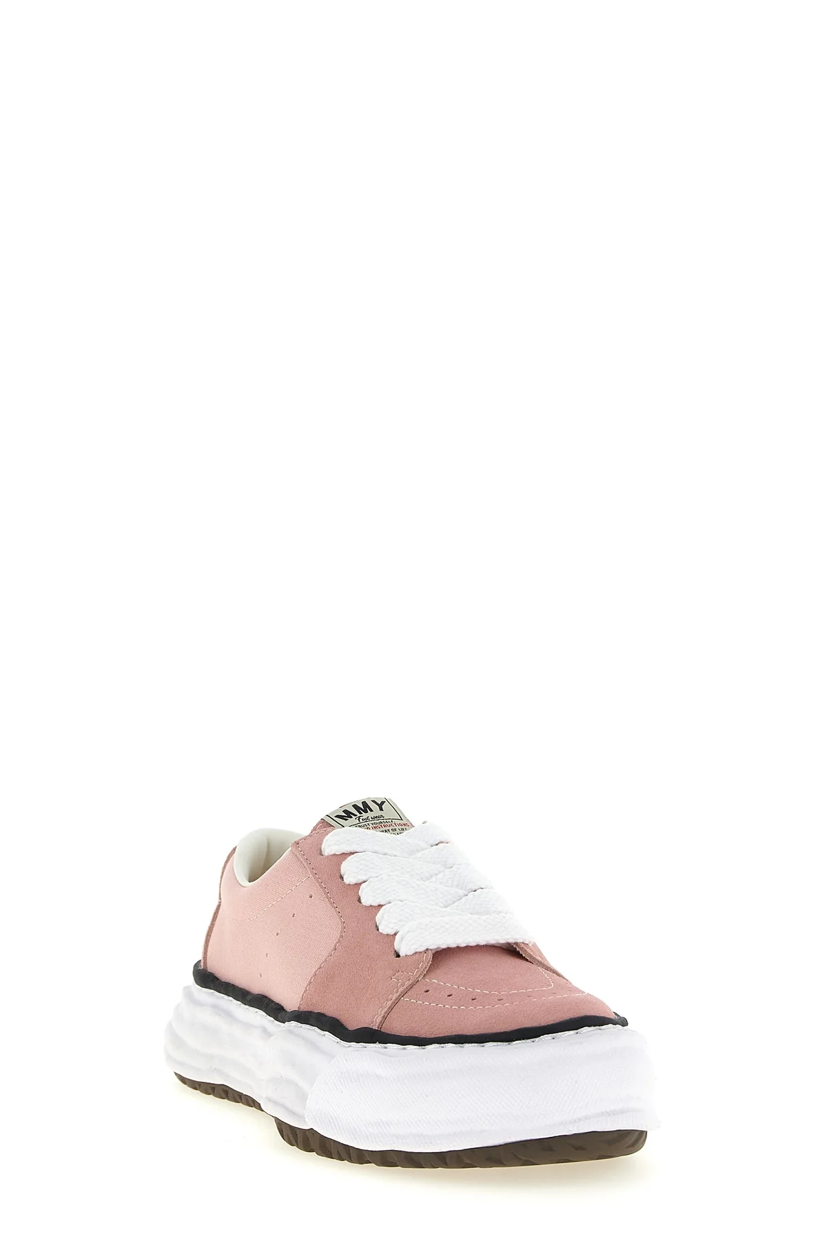 eric sneakers in suede and cotton canvas