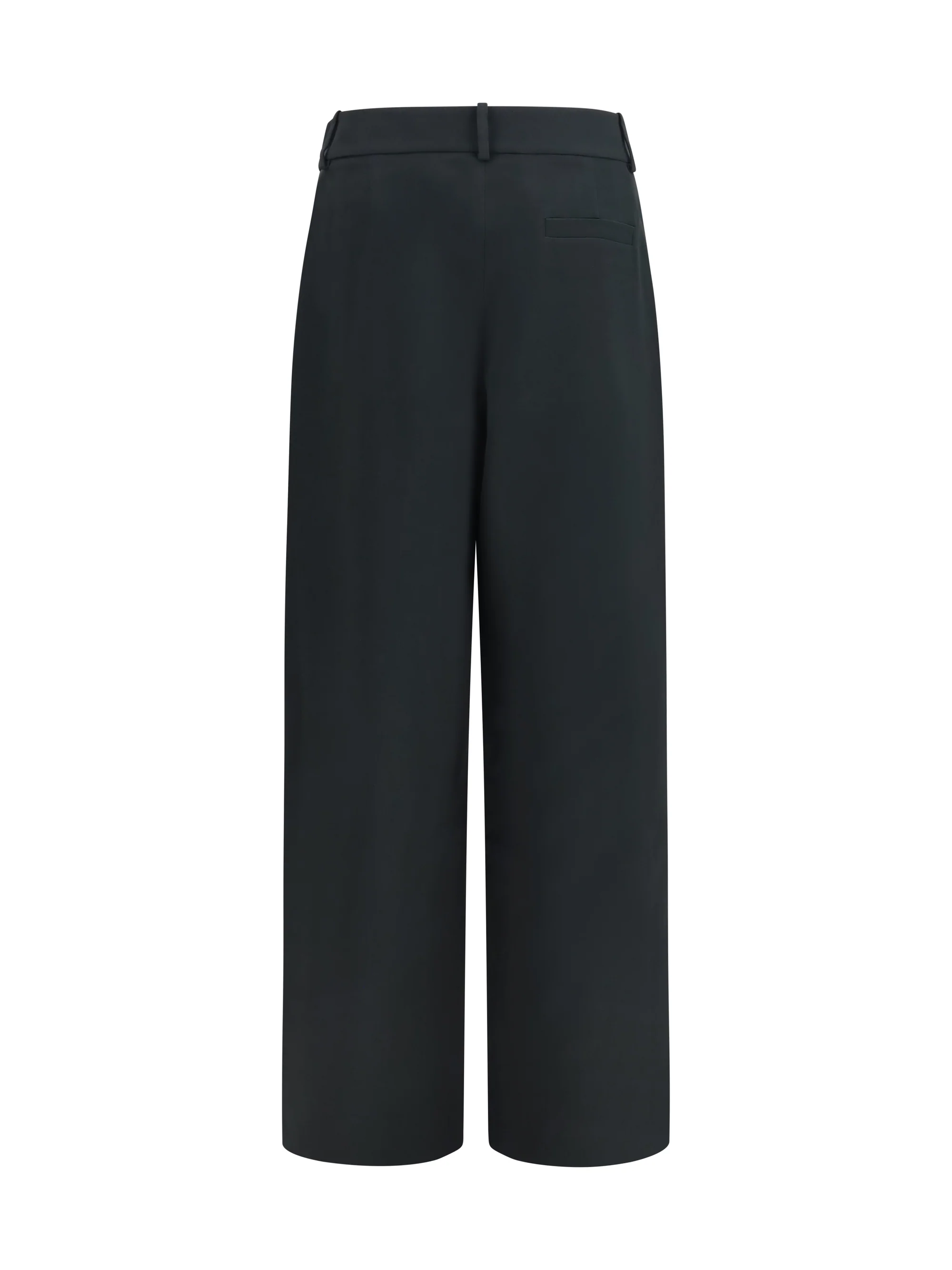 GIORGIO ARMANI 46 high-waisted wide-leg tailored pants