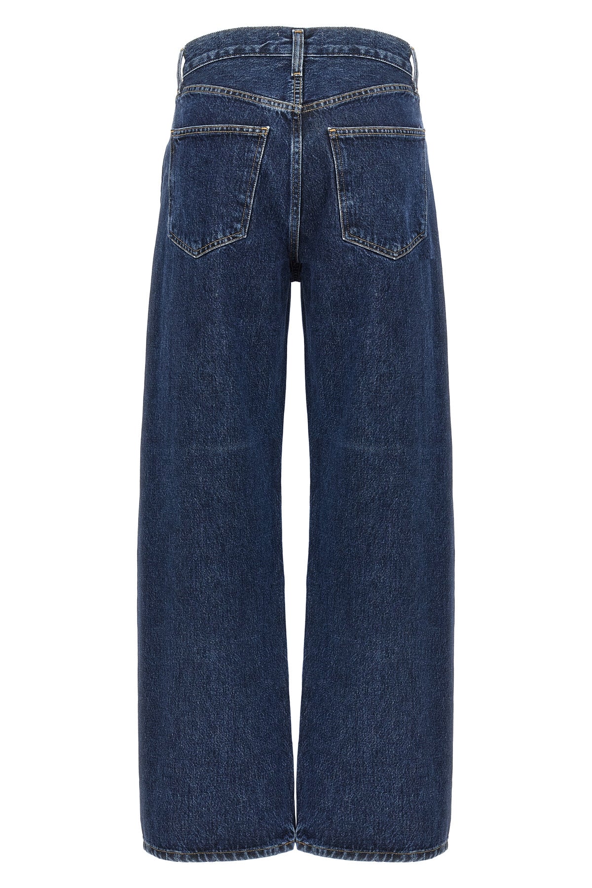low curve medium waist denim jeans in indigo cotton