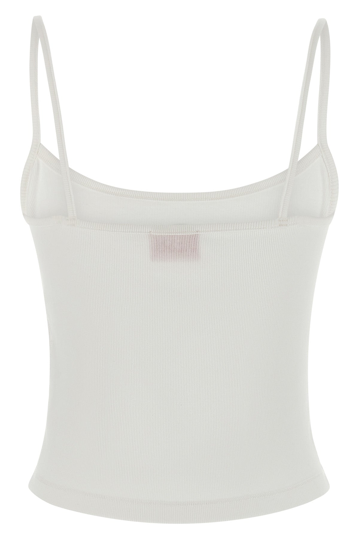 DIESEL L t-hupy-od top in fine-ribbed stretch cotton