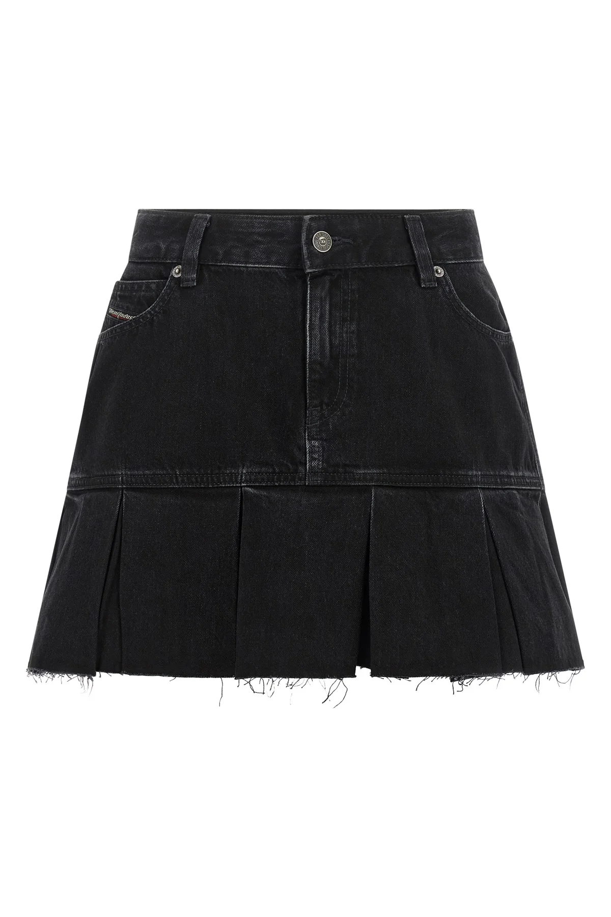 DIESEL 24 the de-reen diesel mini skirt redefines casual codes through a structured low-