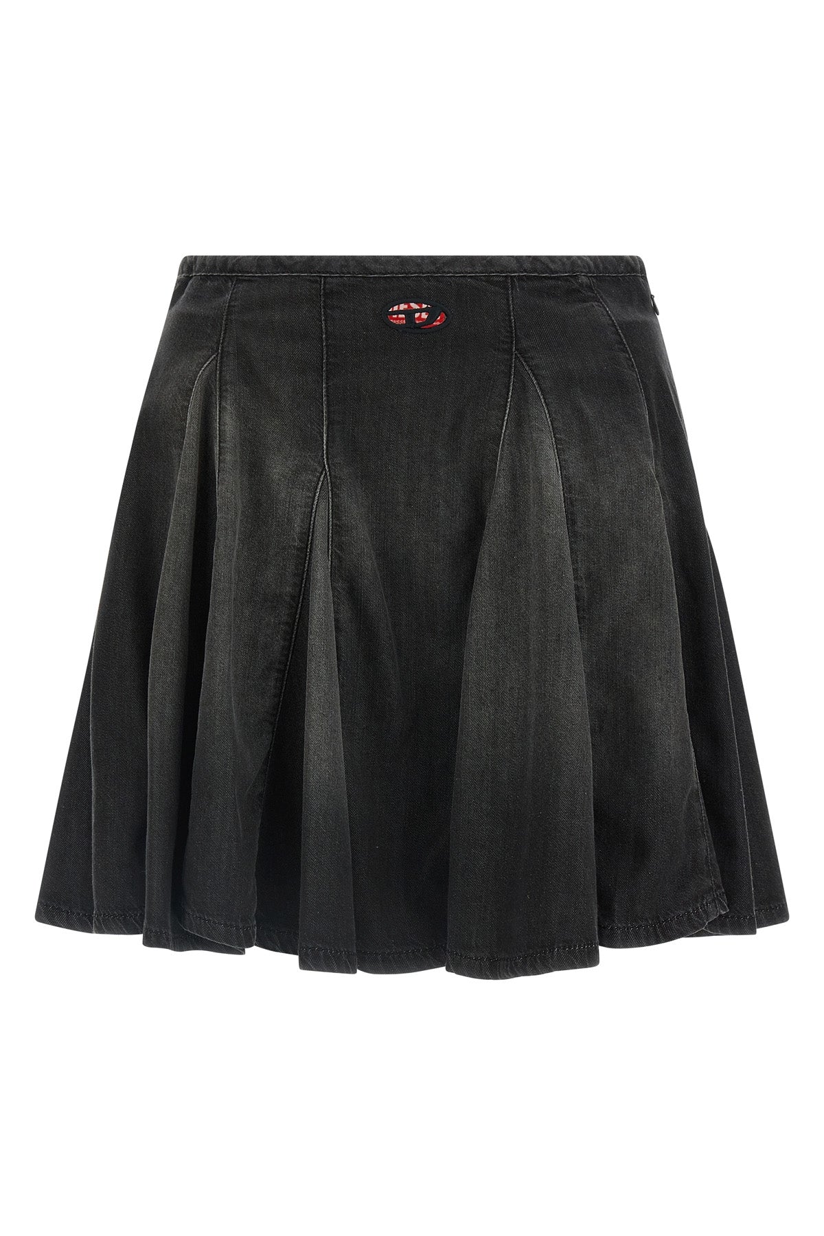DIESEL 25 mini skirt de-spiki-s in lightweight cotton blend denim and tencel(tm) lyocell