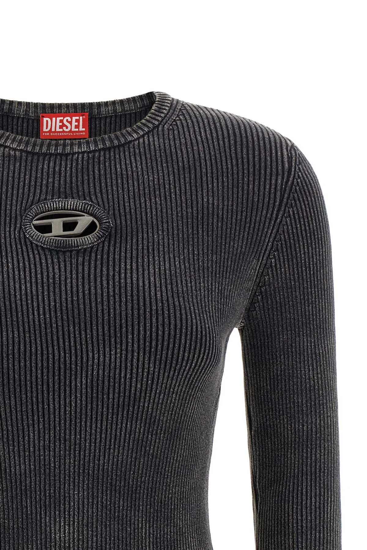 the diesel m-anchorage-ls mini dress defines a contemporary approach to struct