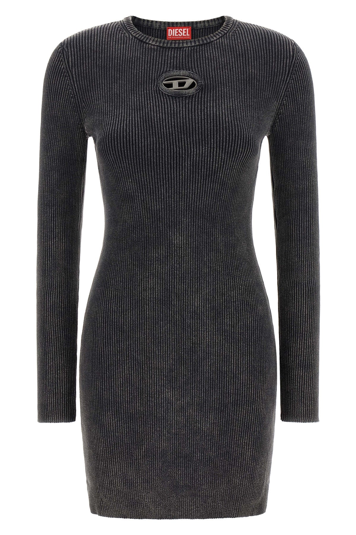 the diesel m-anchorage-ls mini dress defines a contemporary approach to struct