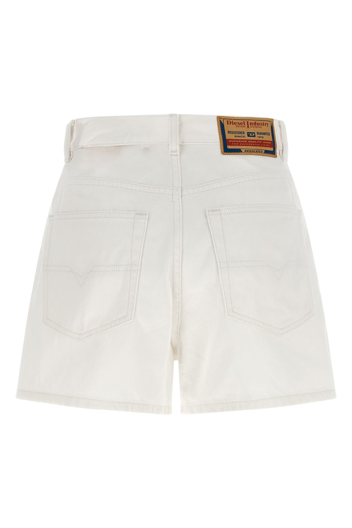 DIESEL 26 de-helios shorts in garment-dyed cotton denim
