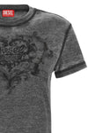 diesels t-ila-aa1 short-sleeved t-shirt stands out for its slim silhouette an