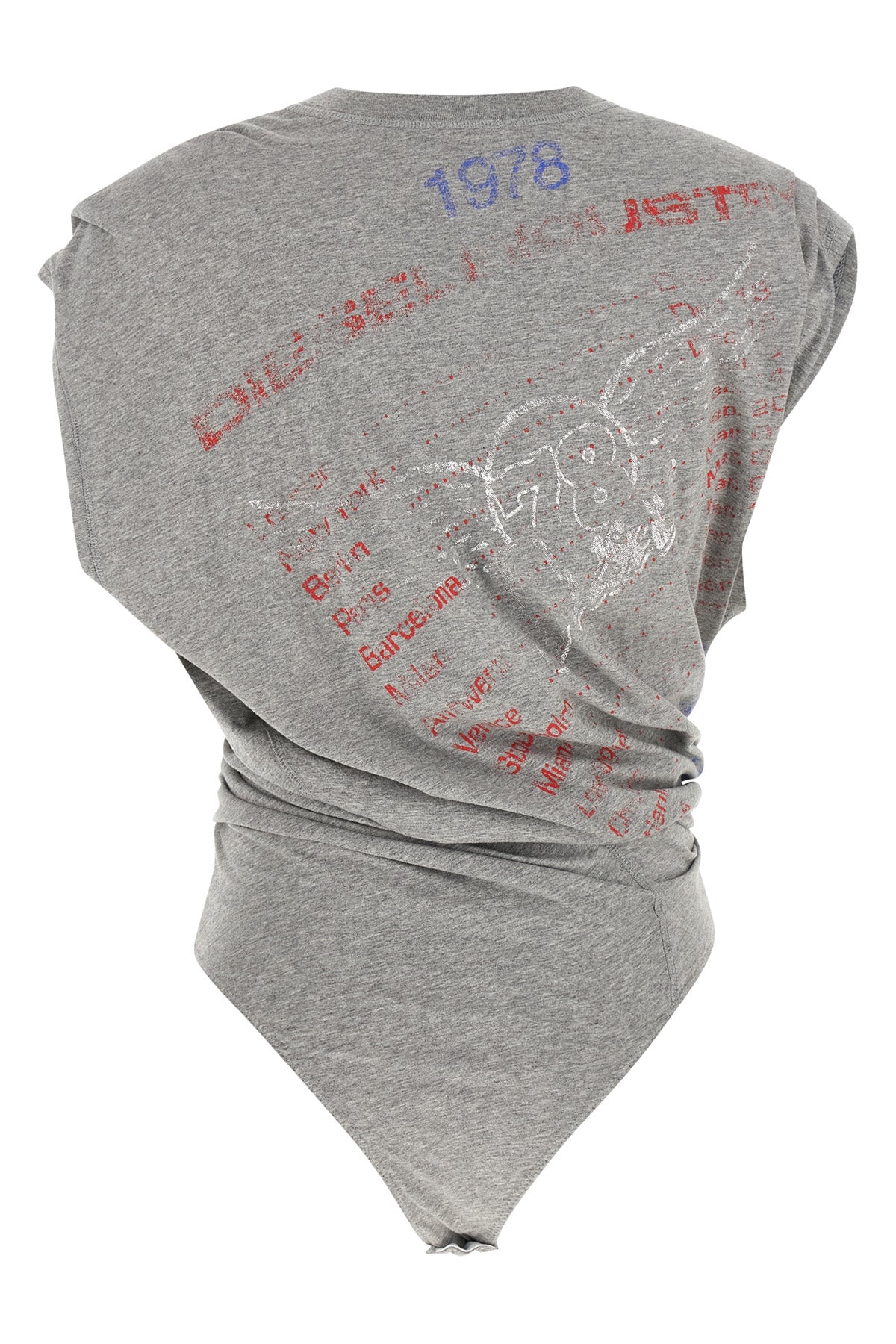 DIESEL M the diesel t-noby bodysuit redefines the silhouette through a sartorial constr